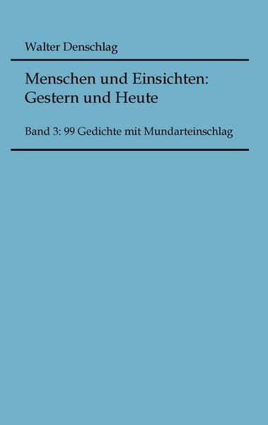 Produktbild: Menschen und Einsichten: Gestern und Heute