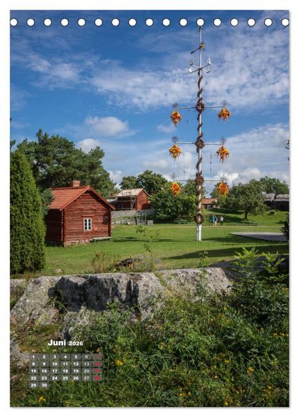 Produktbild: Die &Aring;landinseln (Tischkalender 2026 DIN A5 hoch), CALVENDO Monatskalender