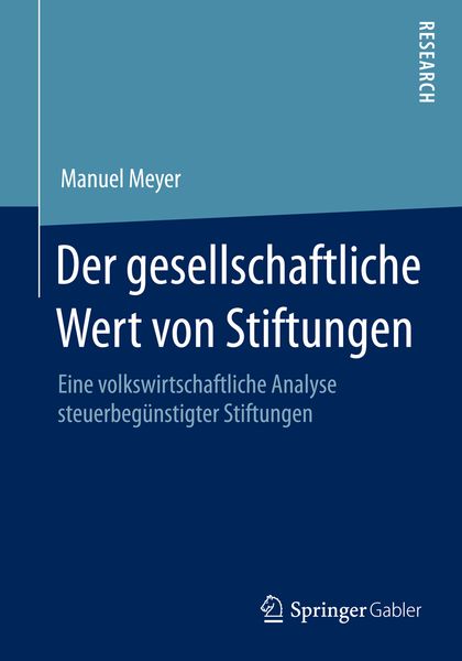 Produktbild: Der gesellschaftliche Wert von Stiftungen