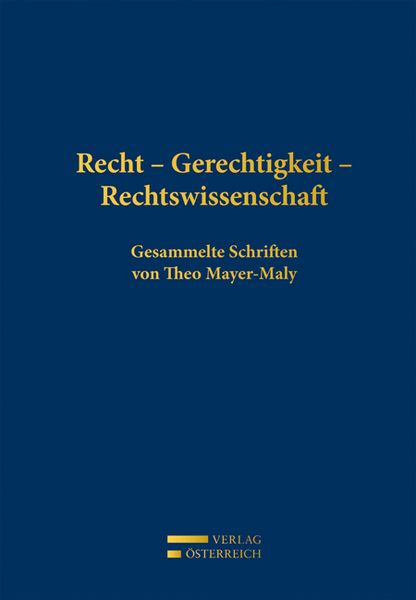 Produktbild: Recht - Gerechtigkeit - Rechtswissenschaft