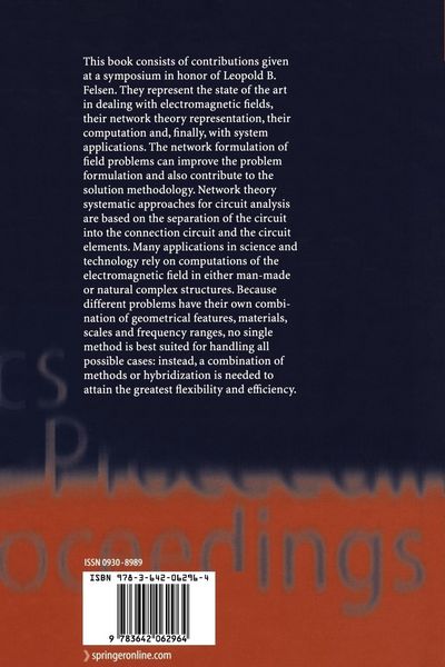 Produktbild: Fields, Networks, Computational Methods, and Systems in Modern Electrodynamics