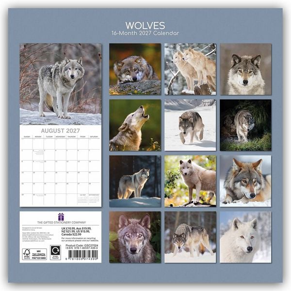 Produktbild: Wolves &ndash; W&ouml;lfe 2027 &ndash; 16-Monatskalender
