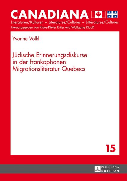 Produktbild: J&uuml;dische Erinnerungsdiskurse in der frankophonen Migrationsliteratur Quebecs