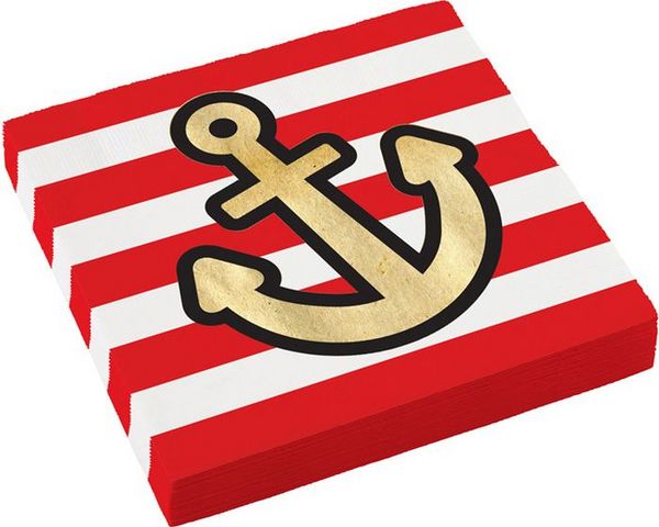 Produktbild: 16 Servietten Pirates Map 33 x 33 cm
