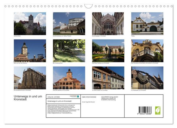 Produktbild: Unterwegs in und um Kronstadt (Wandkalender 2026 DIN A3 quer), CALVENDO Monatskalender