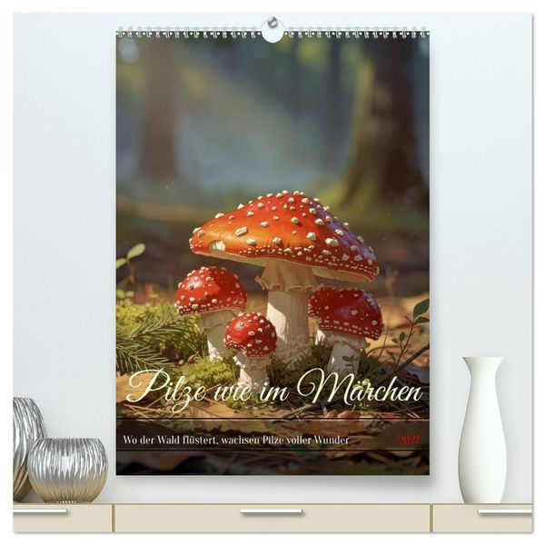 Produktbild: Pilze wie im M&auml;rchen (hochwertiger Premium Wandkalender 2027 DIN A2 hoch), Kunstdruck in Hochglanz