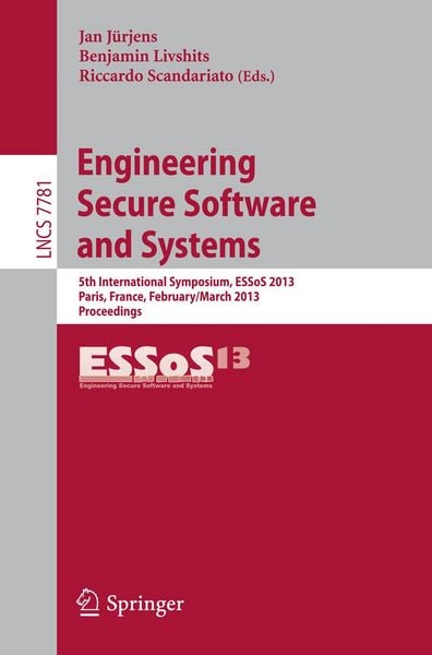 Produktbild: Engineering Secure Software and Systems
