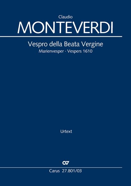 Produktbild: Vespro della Beata Vergine (Klavierauszug)