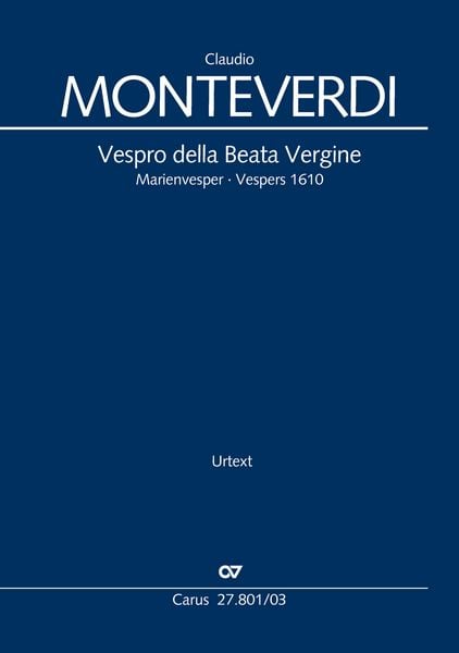 Produktbild: Vespro della Beata Vergine (Klavierauszug)