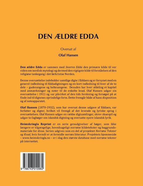 Produktbild: Den &aelig;ldre Edda