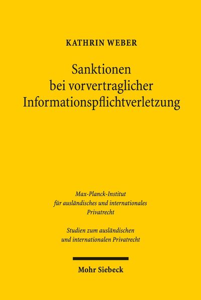 Produktbild: Sanktionen bei vorvertraglicher Informationspflichtverletzung