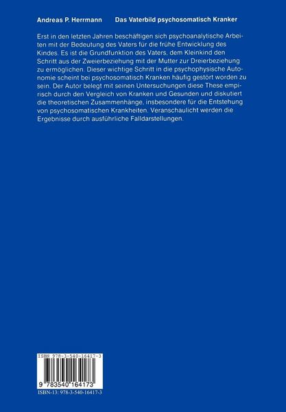 Produktbild: Das Vaterbild psychosomatisch Kranker