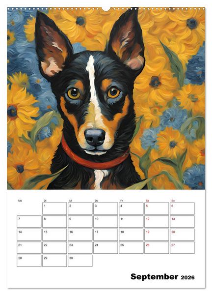 Produktbild: Hundezauber (Wandkalender 2026 DIN A2 hoch), CALVENDO Monatskalender