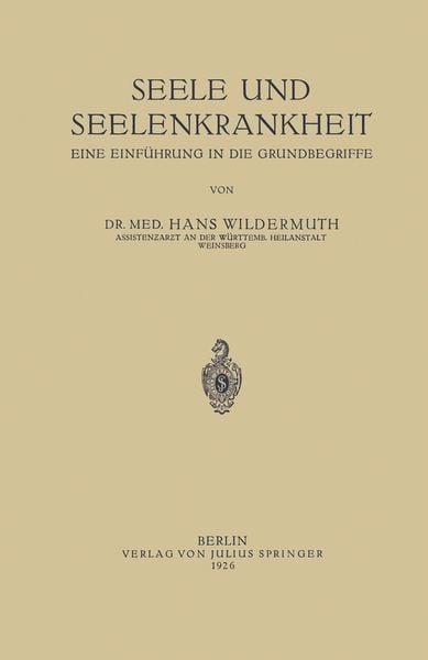 Produktbild: Seele und Seelenkrankheit