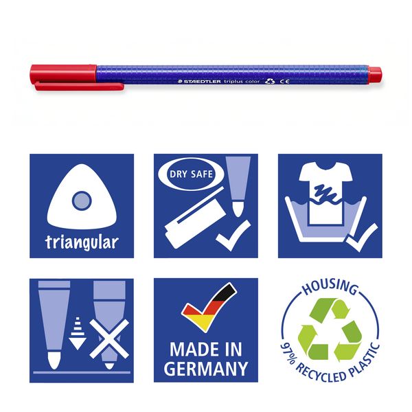 Produktbild: STAEDTLER triplus color 323 Fasermaler, 20er Set, 323 C20