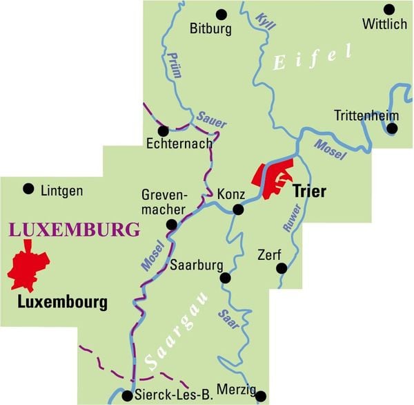 Produktbild: BVA ADFC Regionalkarte Trier und Umgebung 1:50.000
