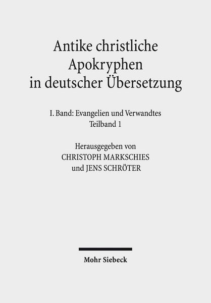 Produktbild: Antike christliche Apokryphen in deutscher &Uuml;bersetzung