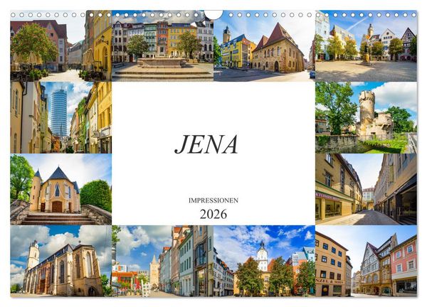 Produktbild: Jena Impressionen (Wandkalender 2026 DIN A3 quer), CALVENDO Monatskalender