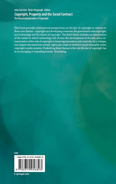 Produktbild: Copyright, Property and the Social Contract