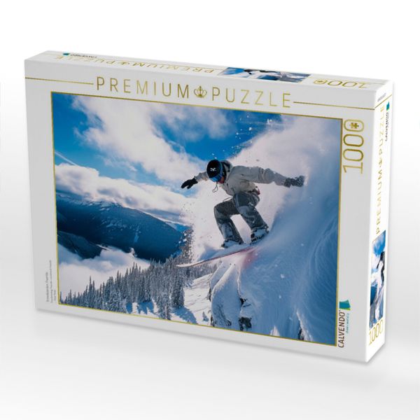 Produktbild: CALVENDO Puzzle Snowboarden, Freeride | 1000 Teile Lege-Gr&ouml;&szlig;e 64x48cm Foto-Puzzle f&uuml;r gl&uuml;ckliche Stunden