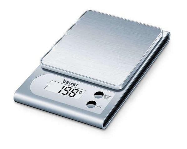 Produktbild: Beurer KS22 K&uuml;chenwaage digital W&auml;gebereich (max.)=3kg Silber 170 x 115 x 27