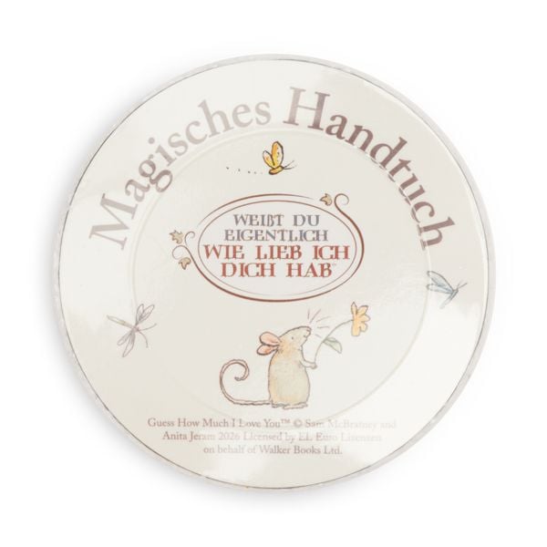 Produktbild: Zauberhandtuch "Wei&szlig;t du eigentlich, wie lieb ich dich hab?"