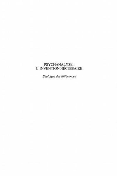Produktbild: Psychanalyse l'invention necessaire dial