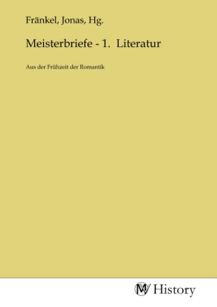 Produktbild: Meisterbriefe - 1. Literatur