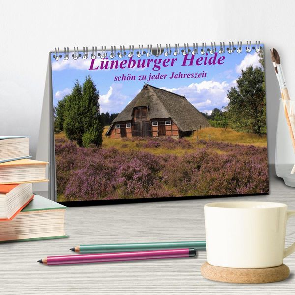 Produktbild: L&uuml;neburger Heide - sch&ouml;n zu jeder Jahreszeit (Tischkalender 2026 DIN A5 quer), CALVENDO Monatskalender