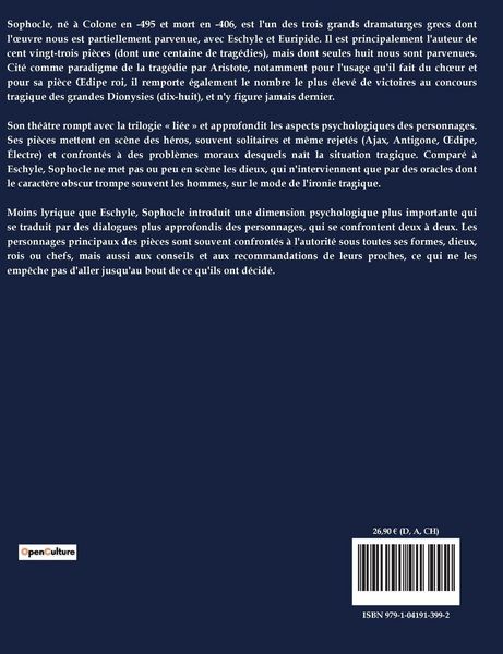Produktbild: Trag&eacute;dies : &iquest;dipe roi - &iquest;dipe &agrave; colone - Antigone - Philoct&egrave;te - &Eacute;lectre - Ajax - Les trachiniennes