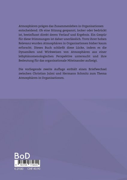 Produktbild: Atmosph&auml;ren in Organisationen