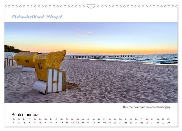 Produktbild: Panorama-Blick Fischland-Darss-Zingst (Wandkalender 2026 DIN A3 quer), CALVENDO Monatskalender