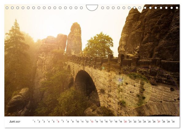 Produktbild: S&auml;chsische Schweiz - Das Elbsandsteingebirge (Wandkalender 2027 DIN A4 quer), CALVENDO Monatskalender