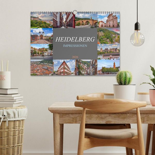 Produktbild: Heidelberg Impressionen (Wandkalender 2026 DIN A3 quer), CALVENDO Monatskalender