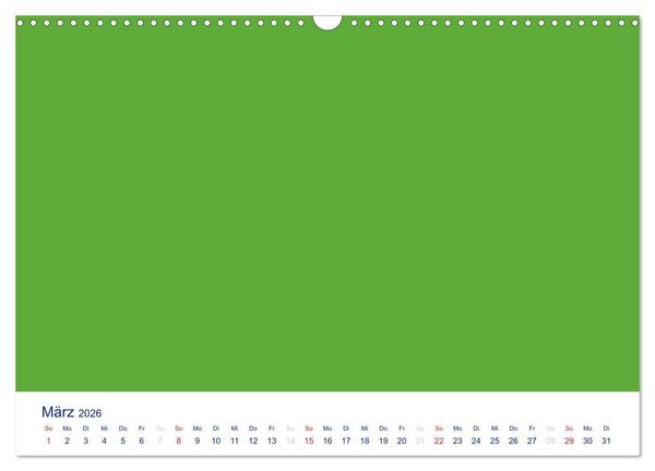 Produktbild: Farbiger Bastelkalender (Wandkalender 2026 DIN A3 quer), CALVENDO Monatskalender