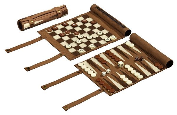 Philos 2801 - Reise-Schach-Backgammon-Dame-Set