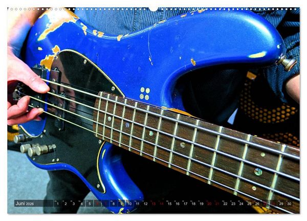 Produktbild: Vintage Gitarren in Szene gesetzt (hochwertiger Premium Wandkalender 2026 DIN A2 quer), Kunstdruck in Hochglanz