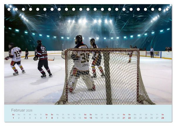 Produktbild: Eishockey! Schneller, h&auml;rter, das Powergame! (Tischkalender 2026 DIN A5 quer), CALVENDO Monatskalender
