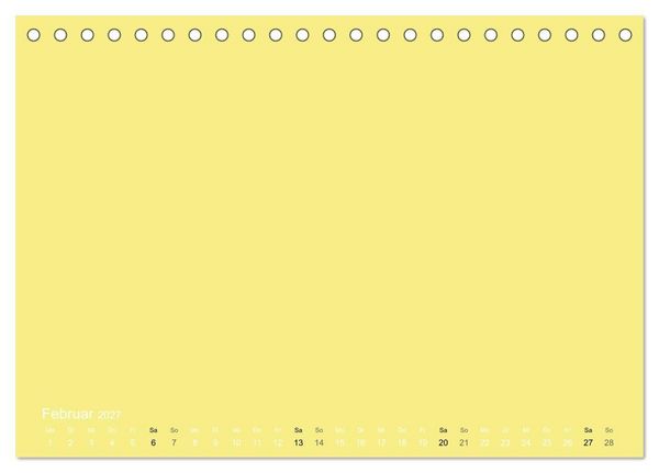 Produktbild: Bastelkalender - Gelb (Tischkalender 2027 DIN A5 quer), CALVENDO Monatskalender