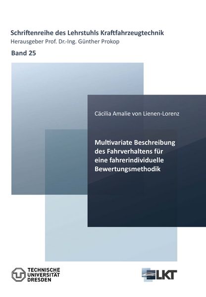 Produktbild: Multivariate Beschreibung des Fahrverhaltens f&uuml;r eine fahrindividuelle Bewertungsmethodik