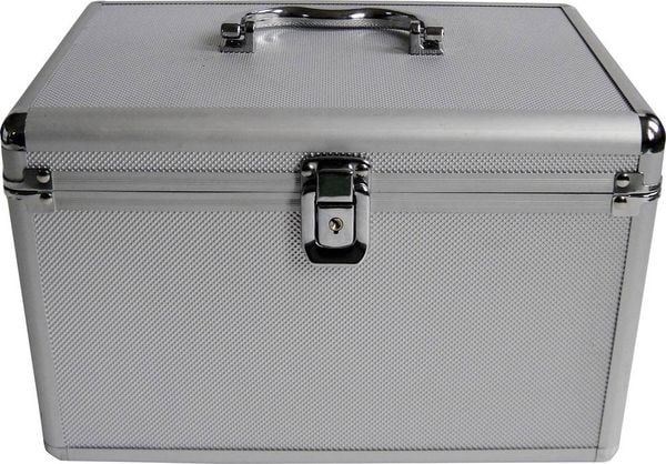 Produktbild: MediaRange CD Koffer 200 CDs/DVDs/Blu-rays Aluminium Silber 1 St. (B x H x T) 301 x 180 x 190 mm BOX75