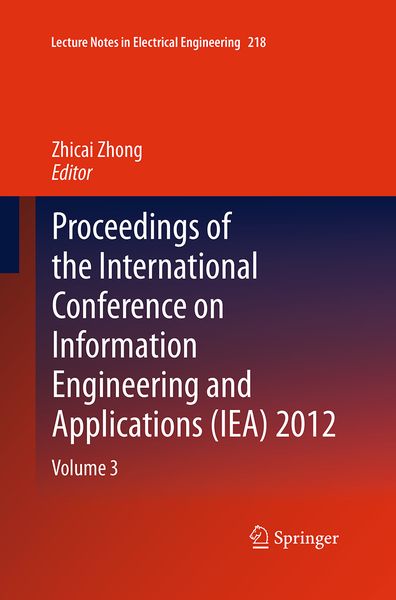 Produktbild: Proceedings of the International Conference on Information Engineering and Applications (IEA) 2012