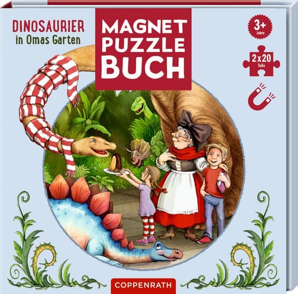 Produktbild: Magnet-Puzzlebuch: Dinosaurier in Omas Garten