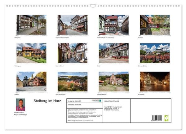 Produktbild: Stolberg im Harz (Wandkalender 2026 DIN A2 quer), CALVENDO Monatskalender