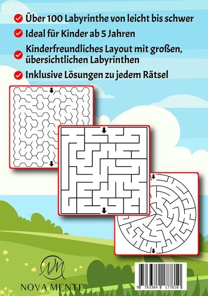 Produktbild: Labyrinthe f&uuml;r Kinder ab 5 Jahren - Band 26