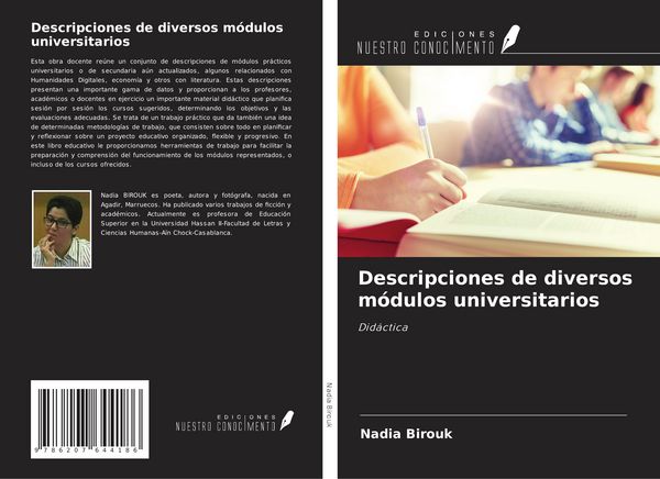 Produktbild: Descripciones de diversos m&oacute;dulos universitarios