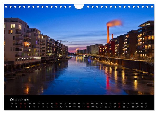 Produktbild: Frankfurt Skylights 2026 (Wandkalender 2026 DIN A4 quer), CALVENDO Monatskalender