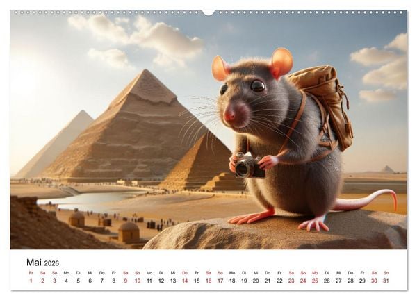 Produktbild: Ratten auf Reisen (Wandkalender 2026 DIN A2 quer), CALVENDO Monatskalender