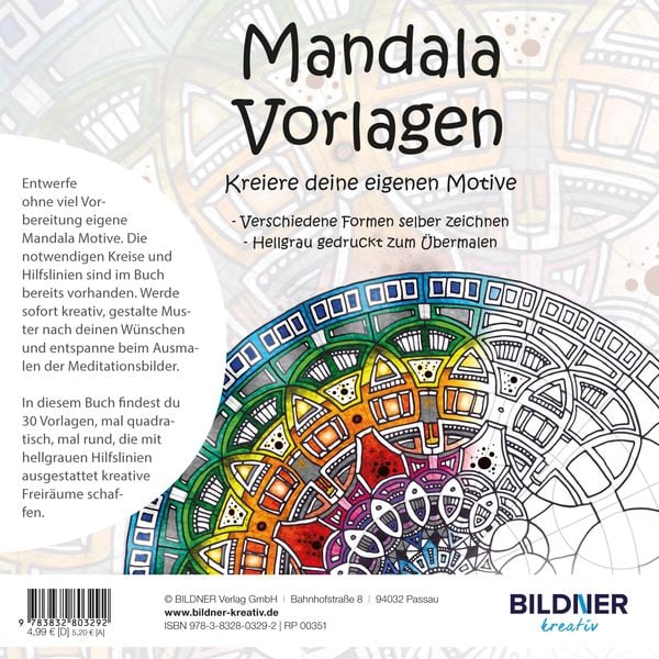 Produktbild: Mandala Vorlagen - kreiere deine eigenen Motive
