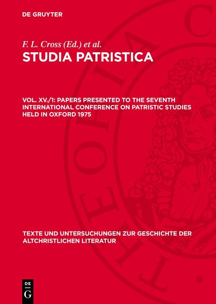 Produktbild: Papers presented to the Seventh International Conference on Patristic Studies held in Oxford 1975